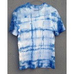 Indigo Dyed Shibori T-Shirt 058