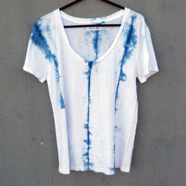 Indigo Dyed Shibori T-Shirt 059