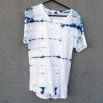 Indigo Dyed Shibori T-Shirt 060