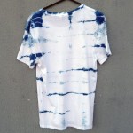 Indigo Dyed Shibori T-Shirt 060