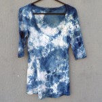 Indigo Dyed Shibori Woman's Top 011