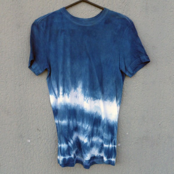 Indigo Dyed Shibori T-Shirt 067