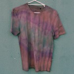 Sappanwood and Indigo Dyed Shibori T-Shirt 069