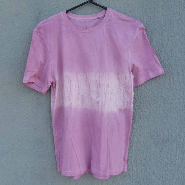 Cochineal Dyed Shibori T-Shirt 085