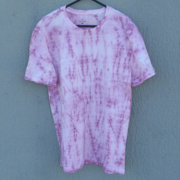 Cochineal Dyed Shibori T-Shirt 097