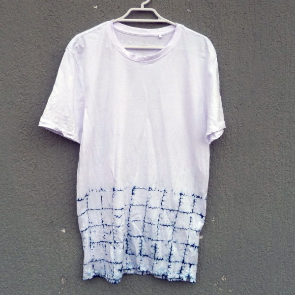 Indigo Dyed Shibori T-Shirt 127