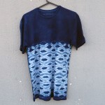 Indigo Dyed Shibori T-Shirt 133