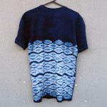 Indigo Dyed Shibori T-Shirt 133