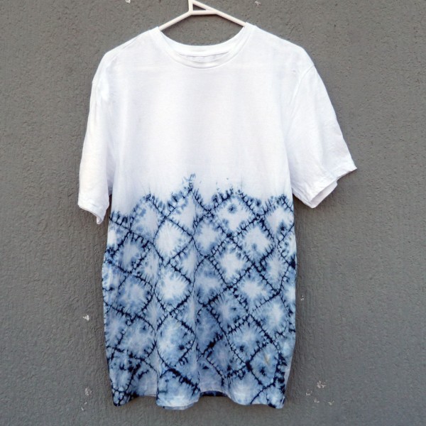 Indigo Dyed Shibori T-Shirt 134