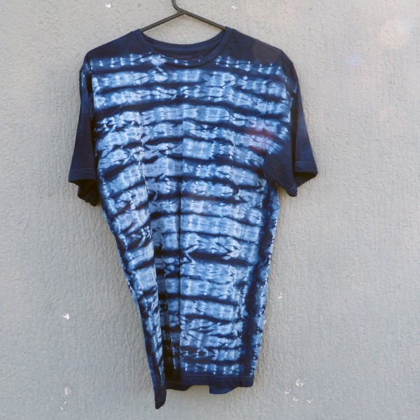 Indigo Dyed Shibori T-Shirt 135