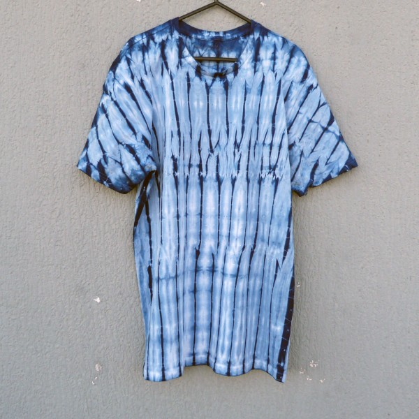 Indigo Dyed Shibori T-Shirt 137