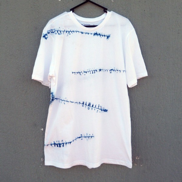 Indigo Dyed Shibori T-Shirt 138