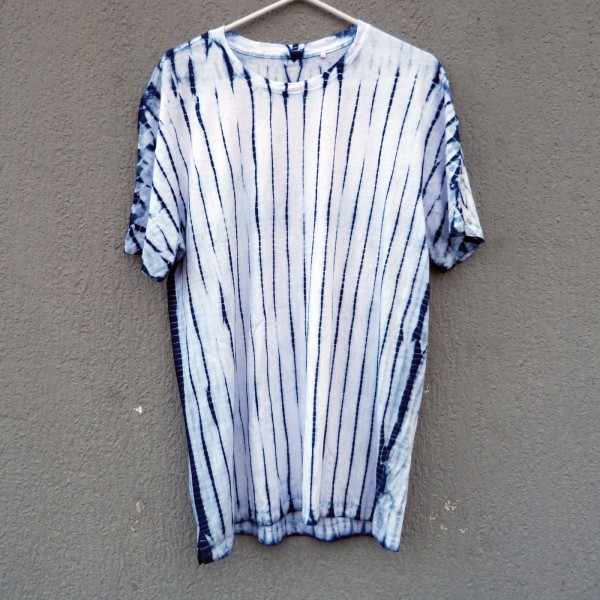 Indigo Dyed Shibori T-Shirt 141