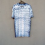 Indigo Dyed Shibori T-Shirt 142