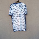 Indigo Dyed Shibori T-Shirt 142