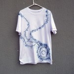 Indigo Dyed Shibori T-Shirt 143