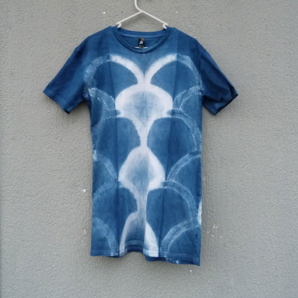 Indigo Dyed Shibori T-Shirt 144