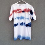 Indigo Dyed Shibori T-Shirt 021