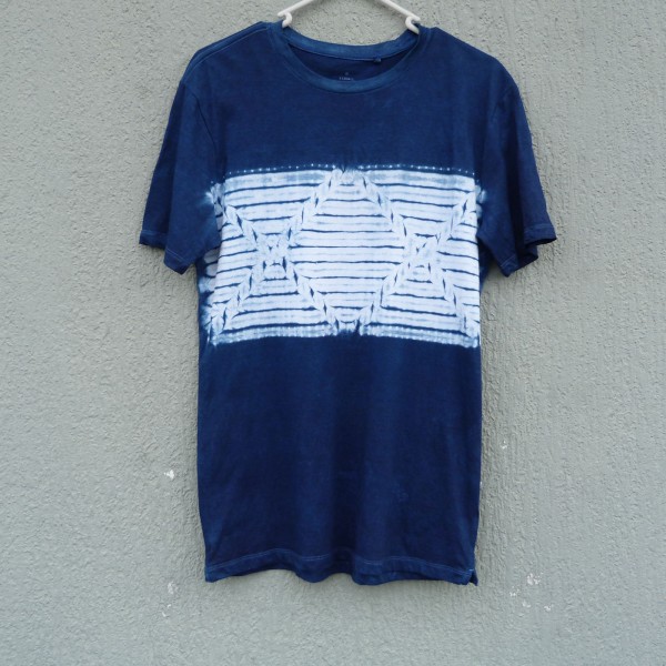 Indigo Dyed Shibori T-Shirt 147