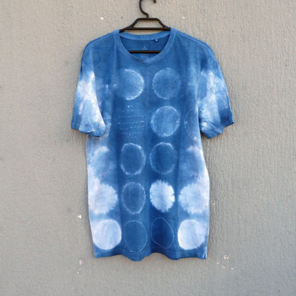 Indigo Dyed Shibori T-Shirt 149