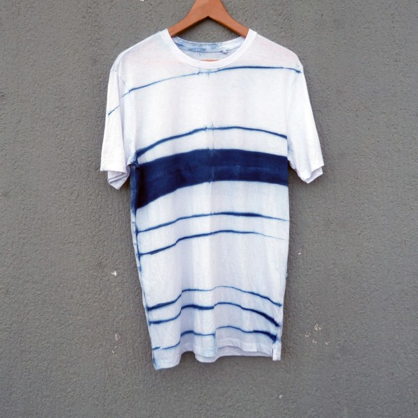 Indigo Dyed Shibori T-Shirt 150