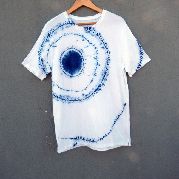 Indigo Dyed Shibori T-Shirt 151