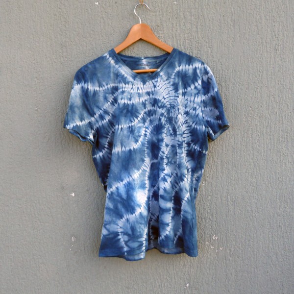 Indigo Dyed Shibori T-Shirt 153