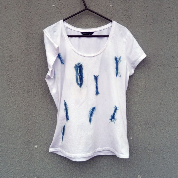 Indigo Dyed Shibori T-Shirt 163