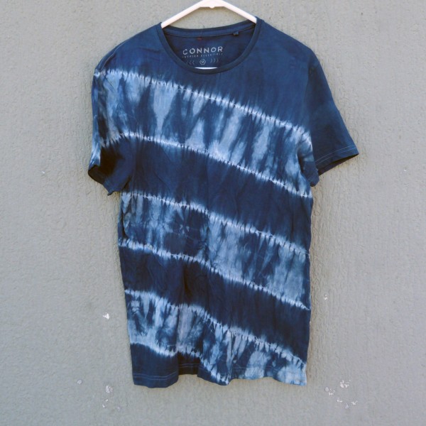 Indigo Dyed Shibori T-Shirt 163