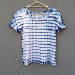 Indigo Dyed Shibori T-Shirt 165