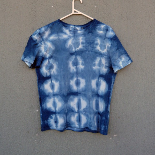 Indigo Dyed Shibori T-Shirt 168