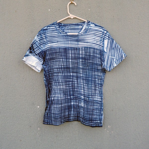 Indigo Dyed Shibori T-Shirt 169