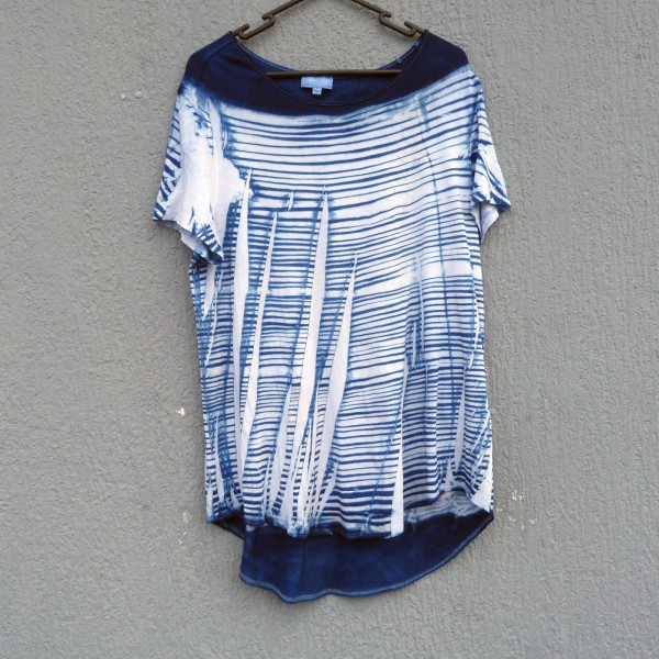 Indigo Dyed Shibori T-Shirt 170