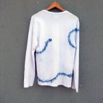 Indigo Dyed Shibori Long Sleeved T-Shirt 173