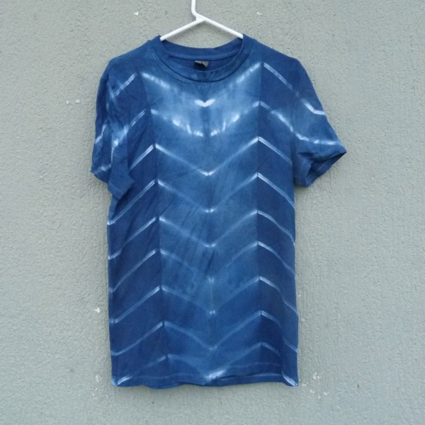 Indigo Dyed Shibori T-Shirt 174