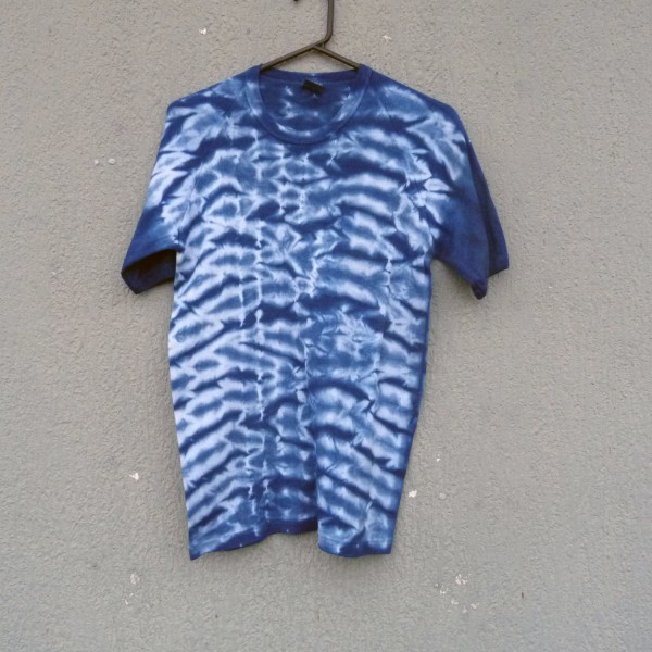 Indigo Dyed Shibori T-Shirt 176