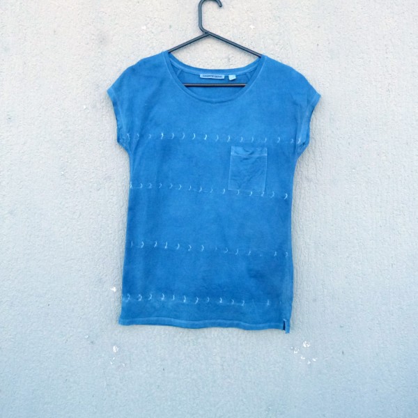 Indigo Dyed Shibori T-Shirt 180