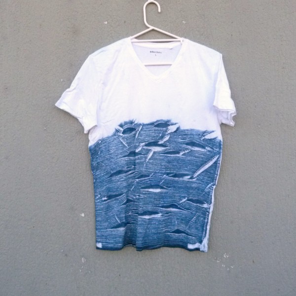 Indigo Dyed Shibori T-Shirt 182