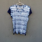 Indigo Dyed Shibori T-Shirt 187