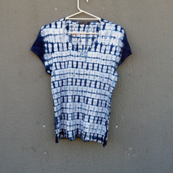 Indigo Dyed Shibori T-Shirt 187