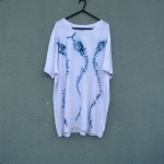 Indigo Dyed Shibori T-Shirt