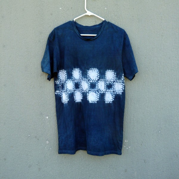 Indigo Dyed Shibori T-Shirt