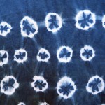 Indigo Dyed Shibori Long Sleeved T-Shirt