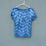 Indigo Dyed Shibori T-Shirt 198