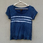 Indigo Dyed Shibori T-Shirt