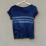 Indigo Dyed Shibori T-Shirt