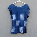 Indigo Dyed Shibori T-Shirt