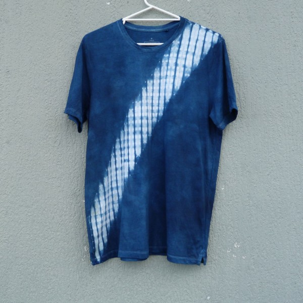 Indigo Dyed Shibori T-Shirt 145