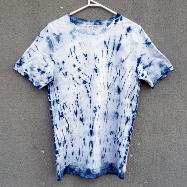 Indigo Dyed Shibori T-Shirt 099