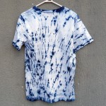 Indigo Dyed Shibori T-Shirt 099